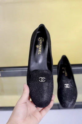 CHANEL Shallow mouth flat shoes Women--037